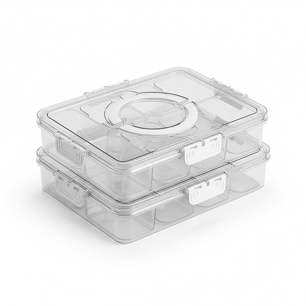 8-Compartments Food Storage Box – Fridge & Pantry Organiser