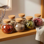 Glass Jar With Cork Lid 500ml – Airtight Food Jar for Kitchen