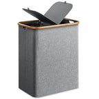 145L Foldable Laundry Hamper with Lid & 2 Removable Bags – 600D Oxford Fabric