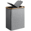 145L Foldable Laundry Hamper with Lid & 2 Removable Bags – 600D Oxford Fabric