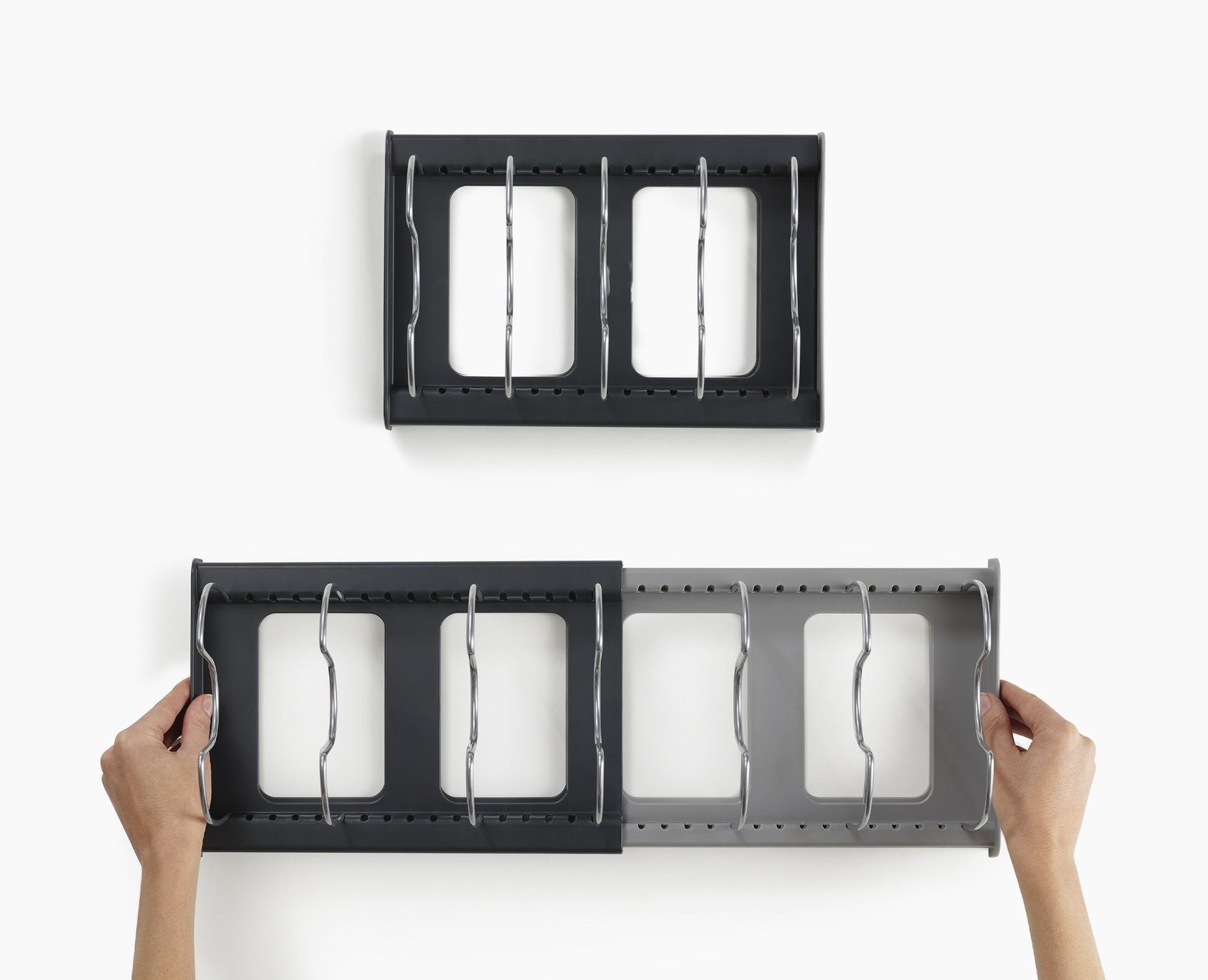 Expandable Lid & Tops Organiser – Adjustable Kitchen Rack for Pot & Pan Lids