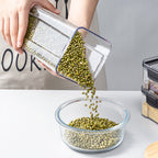 Airtight Food Storage Container Square Transparent Jar