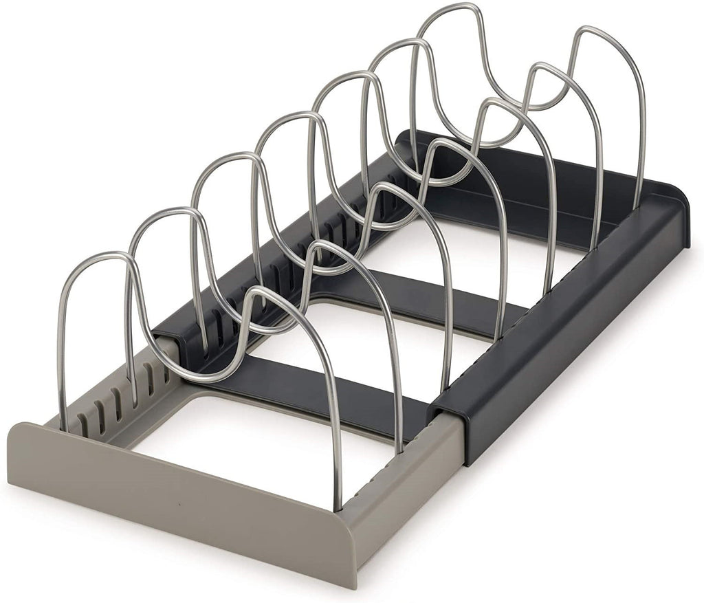 Expandable Lid & Tops Organiser – Adjustable Kitchen Rack for Pot & Pan Lids