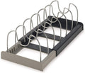 Expandable Lid & Tops Organiser – Adjustable Kitchen Rack for Pot & Pan Lids