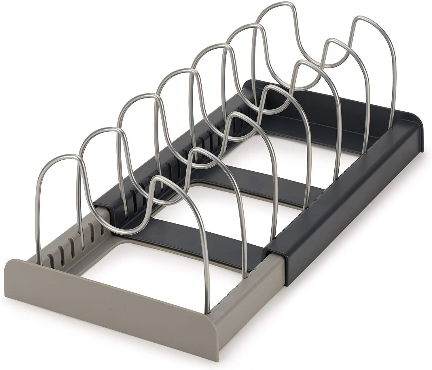 Expandable Lid & Tops Organiser – Adjustable Kitchen Rack for Pot & Pan Lids