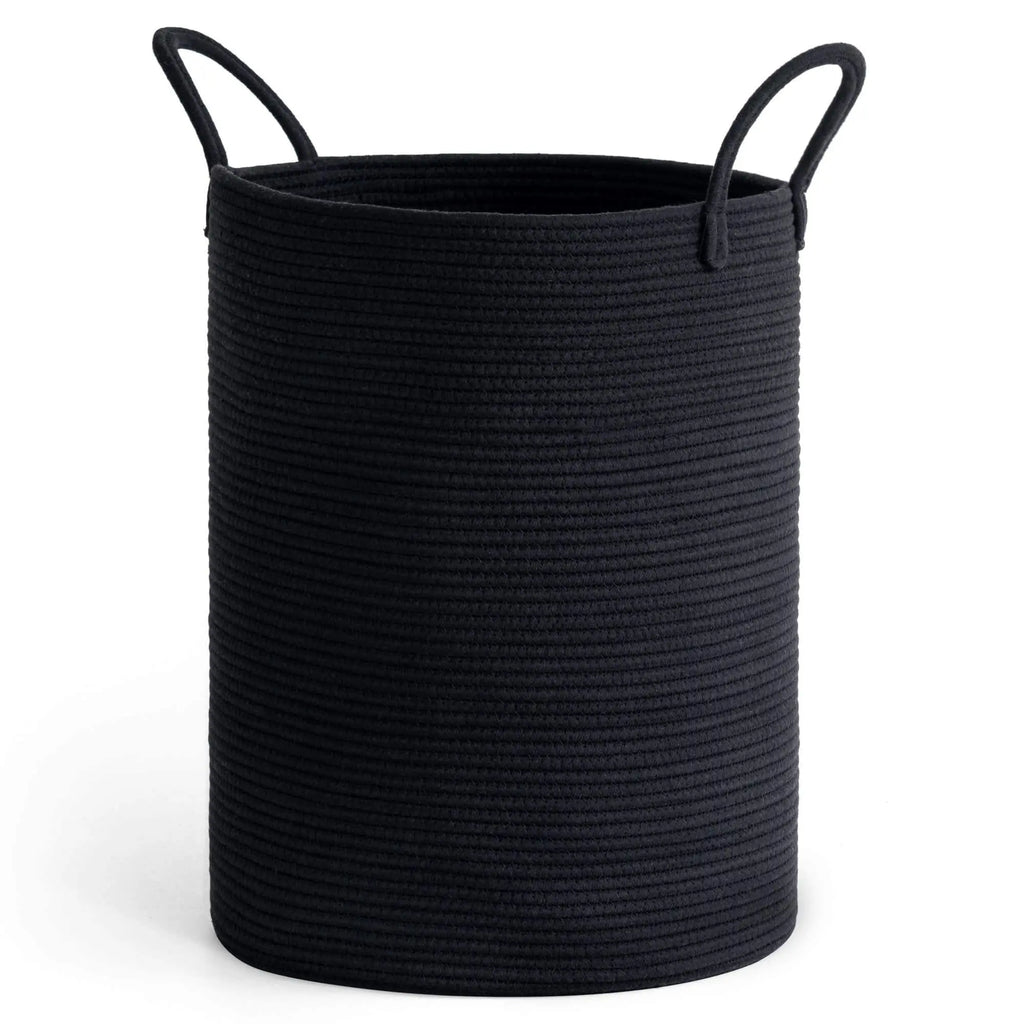 Large Rope Laundry Basket – Woven Storage for Bedroom, Bathroom & Living Room