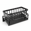 Sink Drain Rack with Towel Bar & Hooks | Kitchen Sponge & Cleaning Tool Organiser