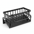 Sink Drain Rack with Towel Bar & Hooks | Kitchen Sponge & Cleaning Tool Organiser
