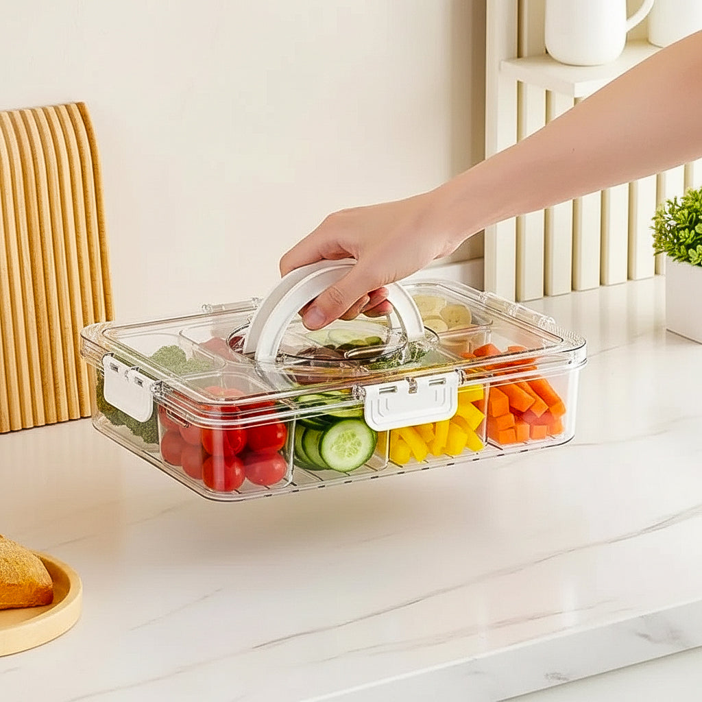 8-Compartments Food Storage Box – Fridge & Pantry Organiser