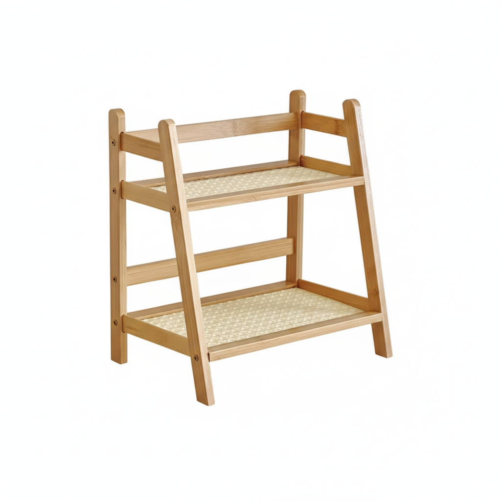 Light wood kitchen rack