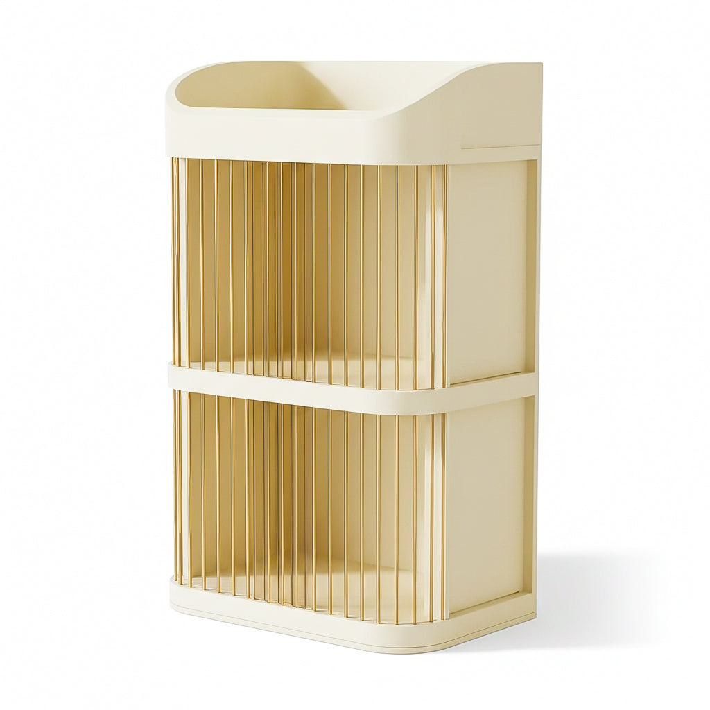 Large Makeup Storage Box with Drawer – Dustproof Cosmetic Organizer for Dressing Table
