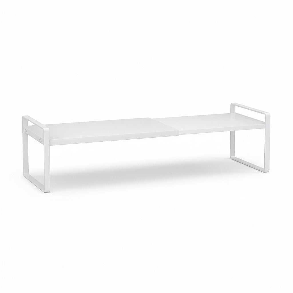 Expandable Metal Cabinet Shelf Rack – Double-Tier Kitchen & Home Organiser