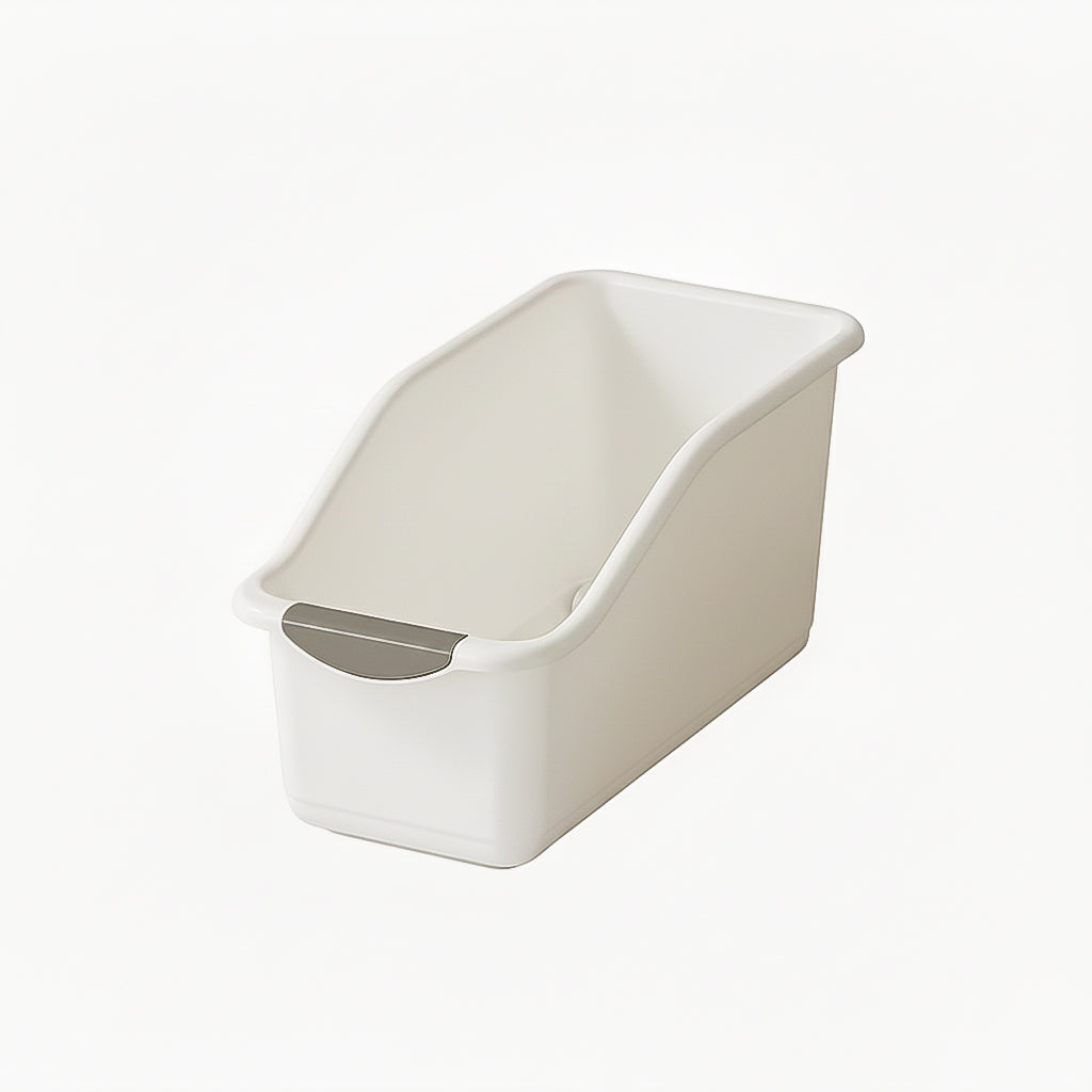 Curved Plastic Storage Bins with Wheels – Multipurpose Home Organisation Baskets